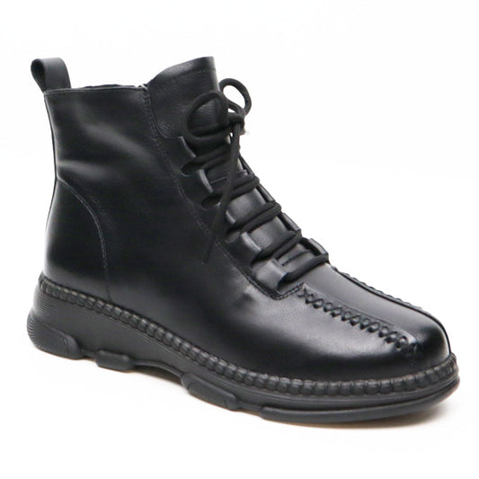 Ghete dama casual piele naturala FORMAZIONE 8201 negru