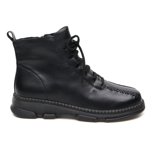 Ghete dama casual piele naturala FORMAZIONE 8201 negru