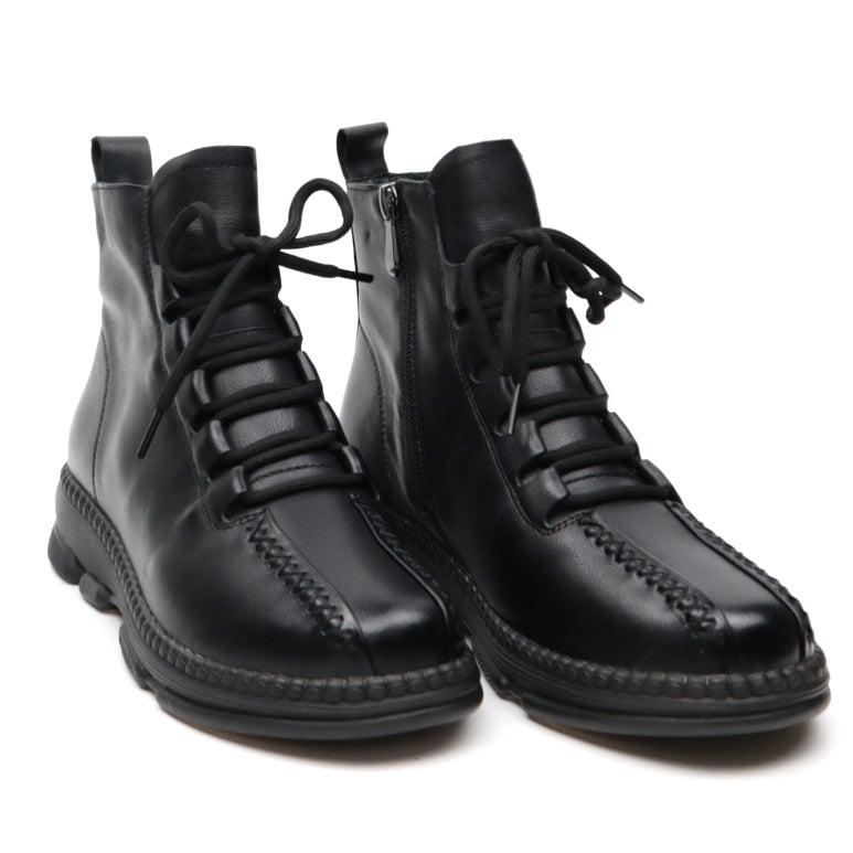 Women's casual boots made of natural leather FORMAZIONE 8201 black