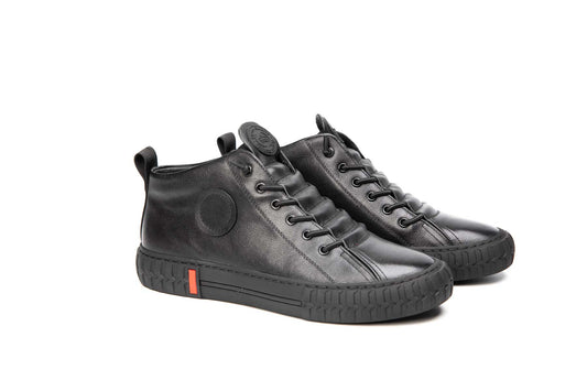 Ghete barbati sport piele naturala FRANCO GERARDO 2002 negru