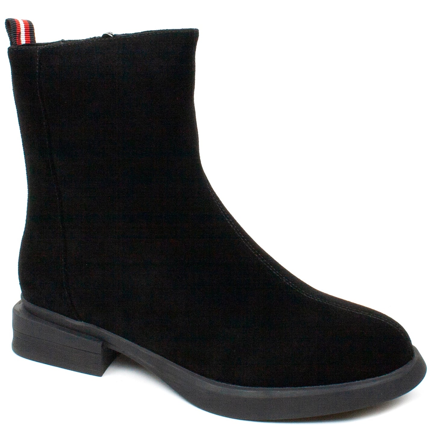 Ghete dama casual piele naturala FORMAZIONE 001 negru velur