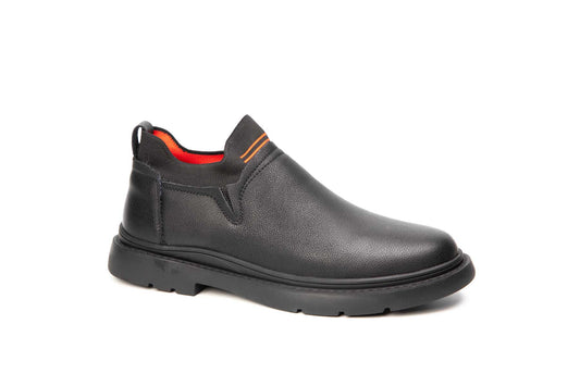 Ghete barbati casual piele naturala FRANCO GERARDO 1010-1 negru