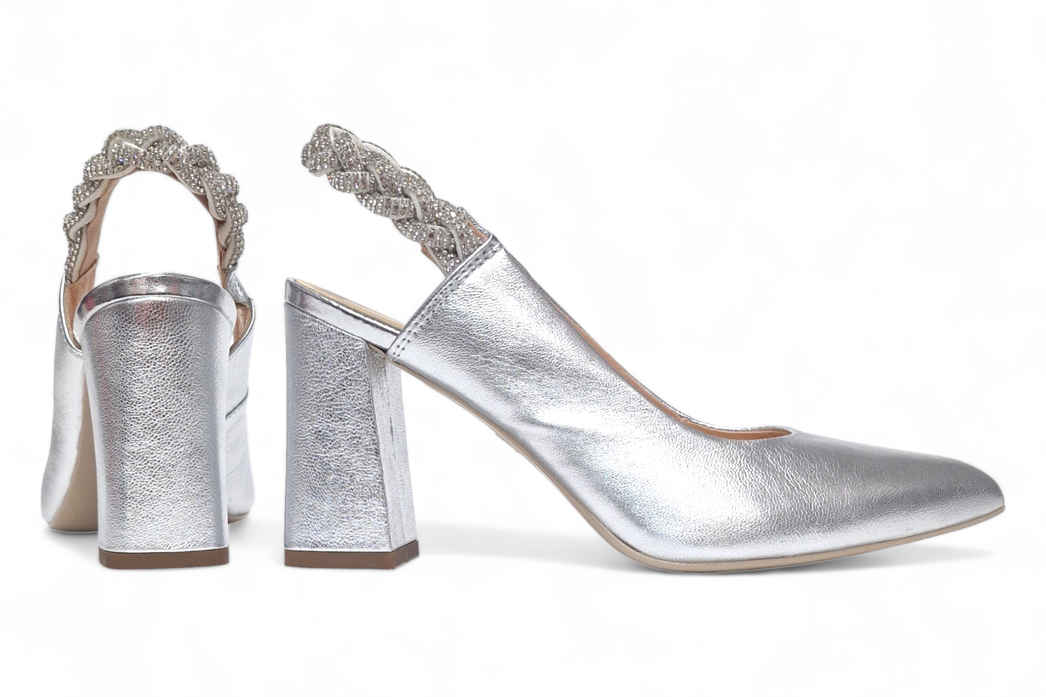 Pantofi dama eleganti piele naturala SALA dec 9954 argintiu