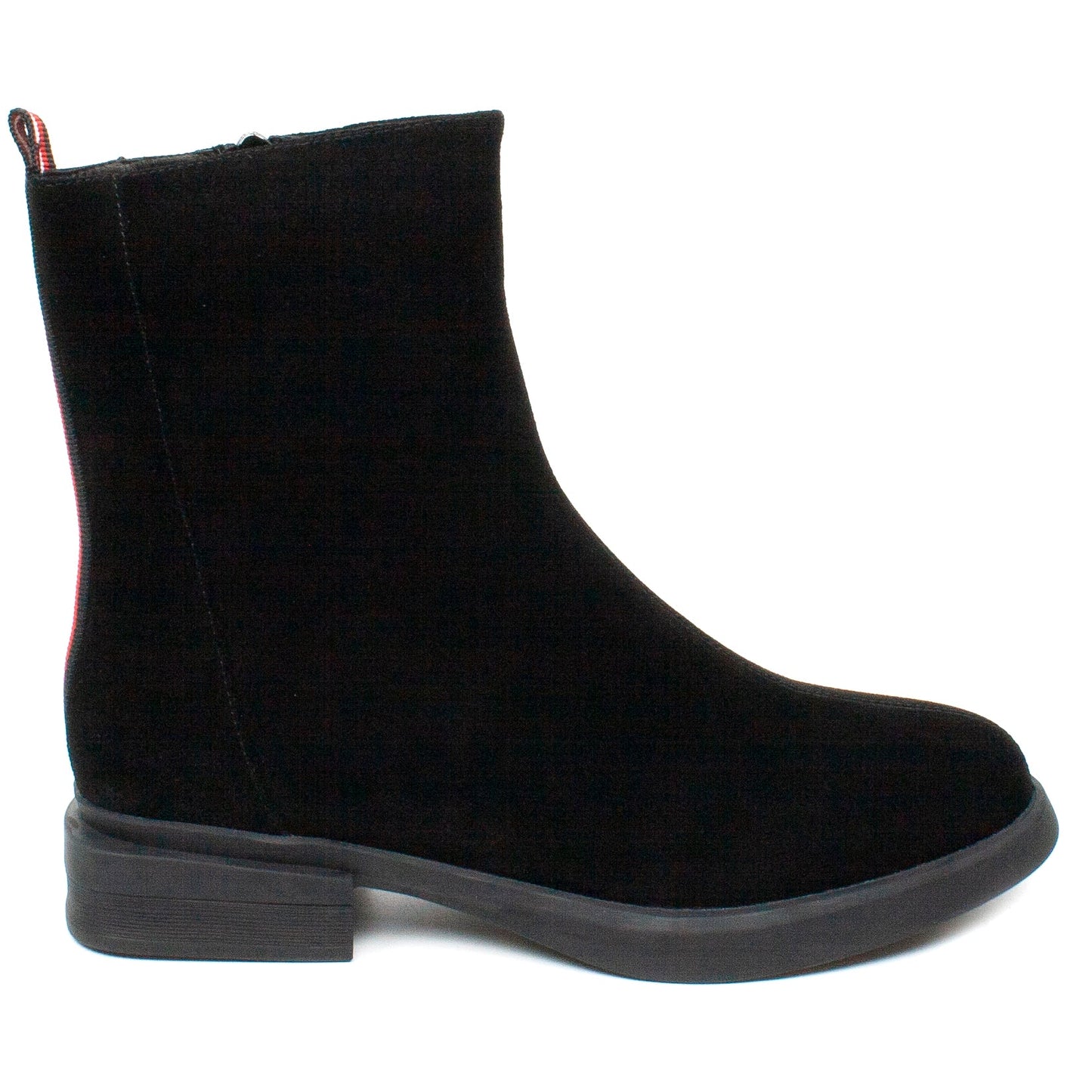 Ghete dama casual piele naturala FORMAZIONE 001 negru velur