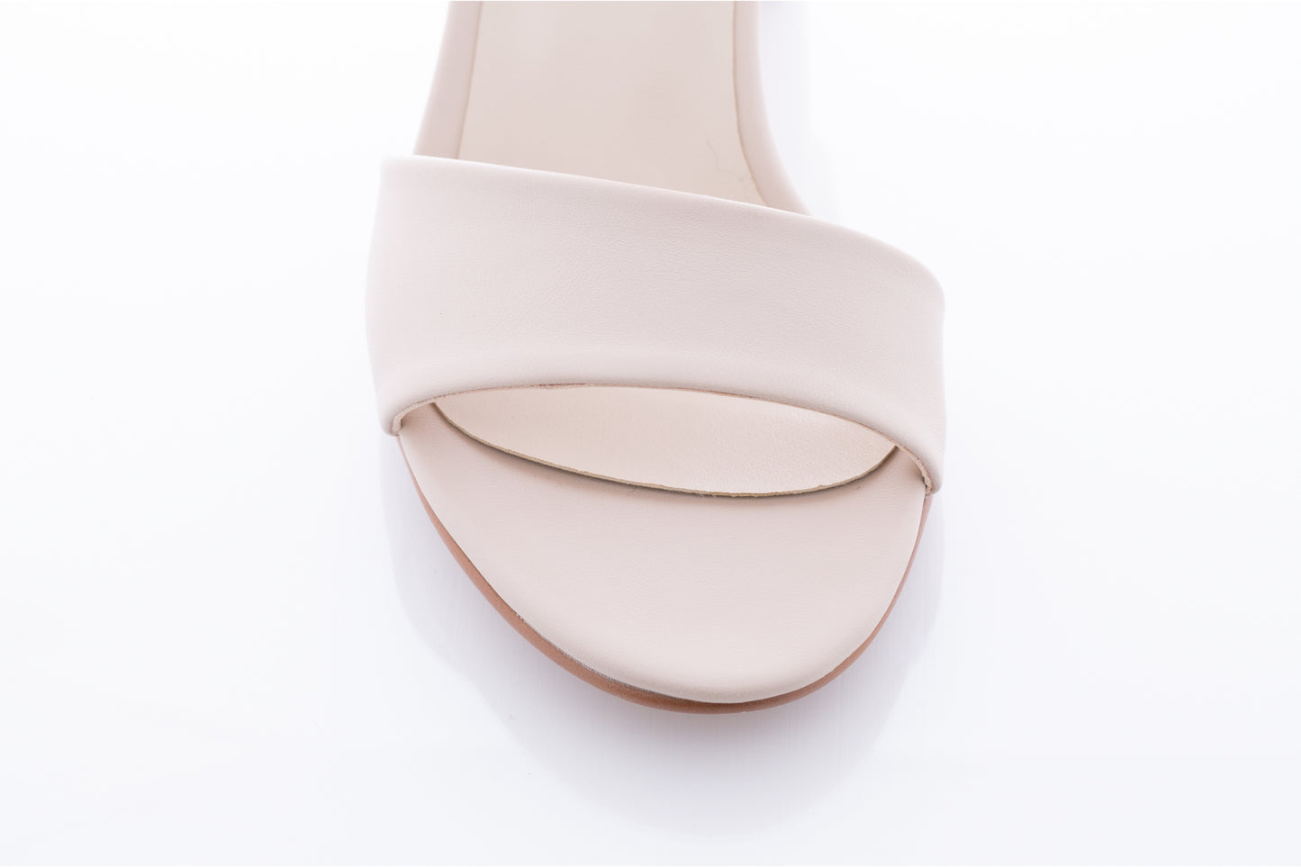 Women's casual sandals made of organic leather KARIN 70, cream box