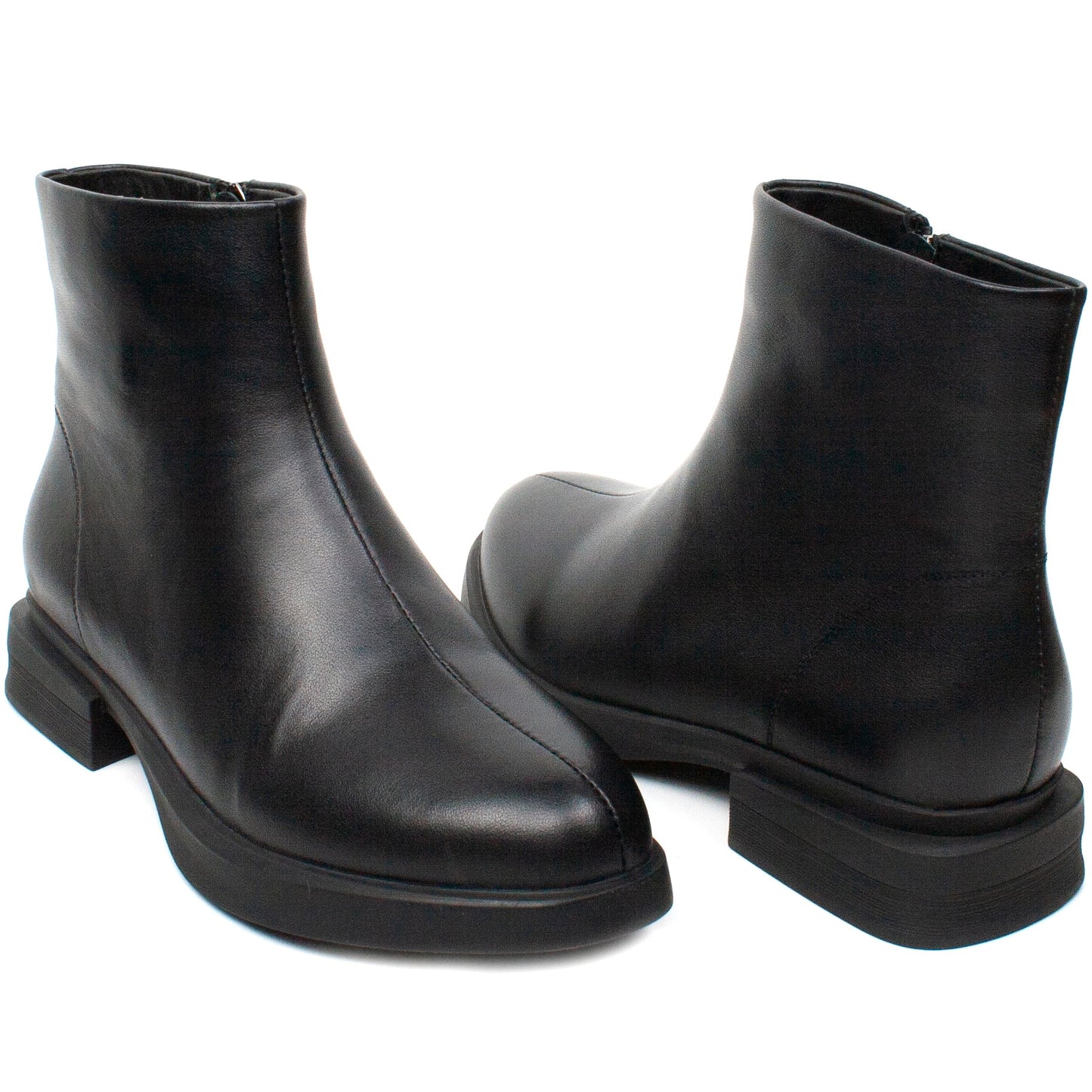 Women's casual boots made of natural leather FORMAZIONE 003 black