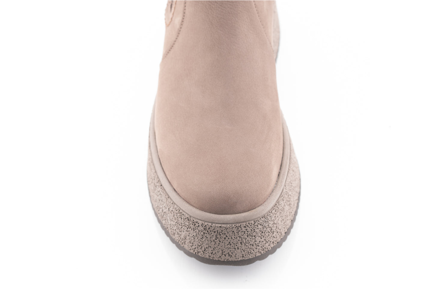 Women's casual boots, natural leather CATALI 043, mink velour