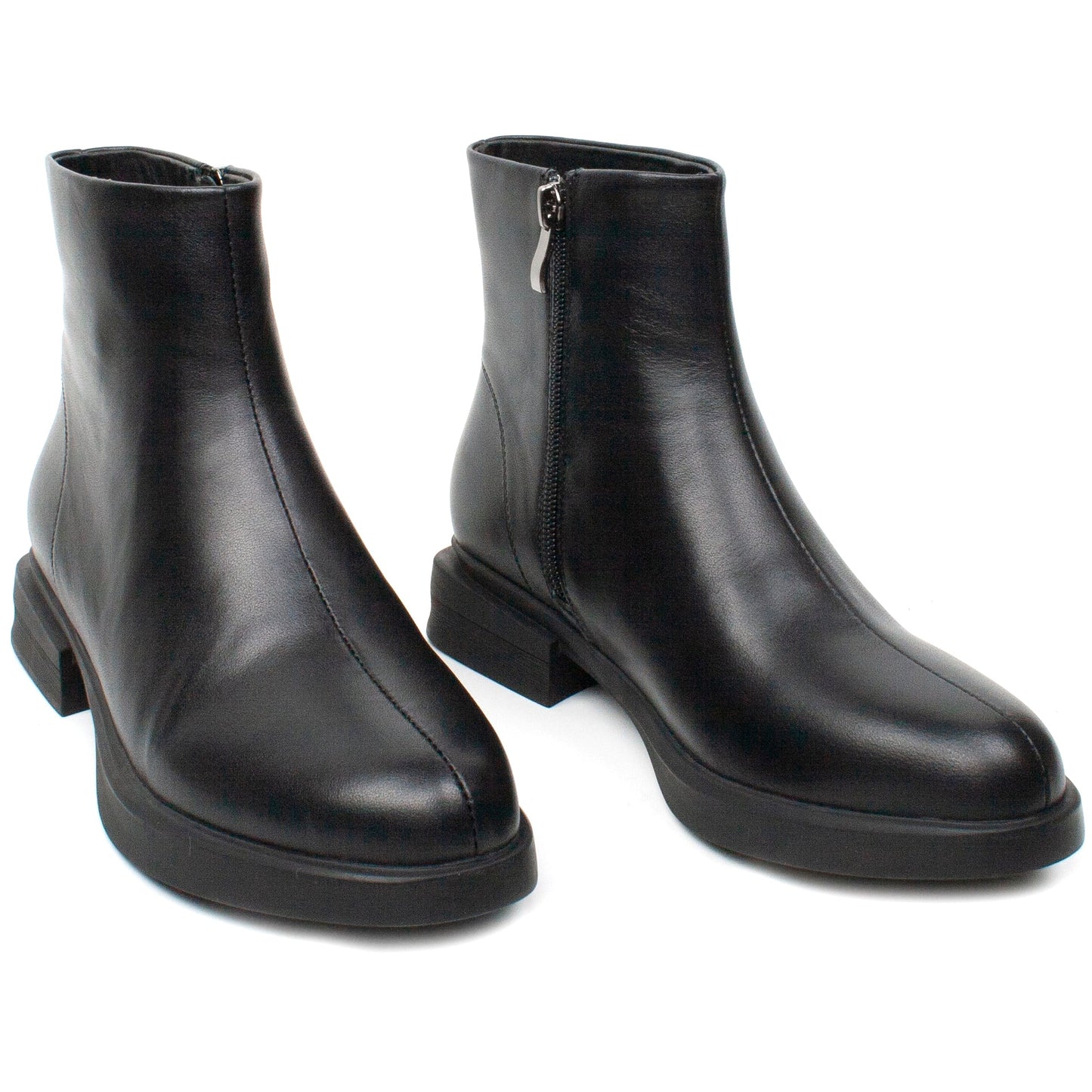Women's casual boots made of natural leather FORMAZIONE 003 black