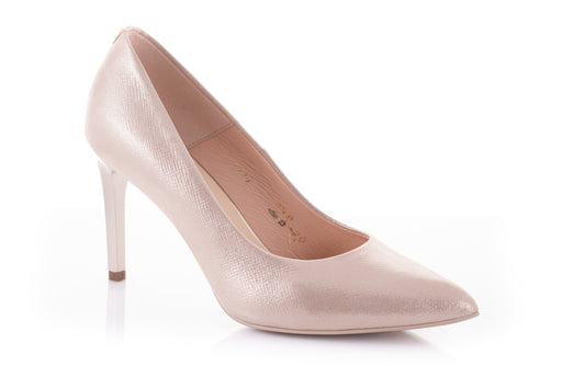 Pantofi dama eleganti piele naturala SALA 9111 auriu sim