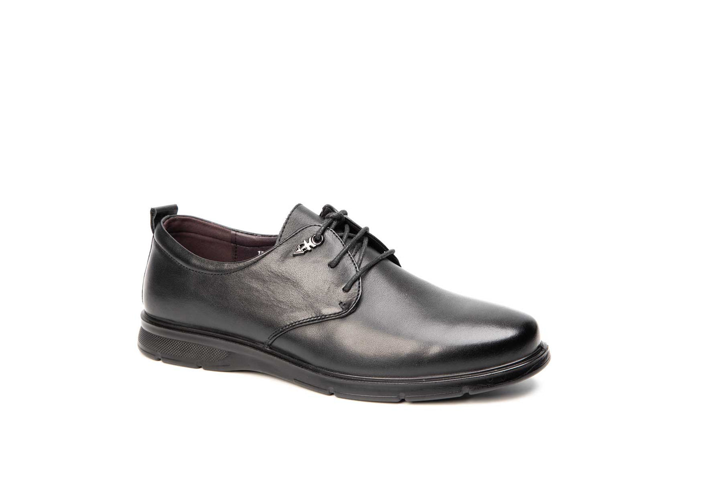 Men's casual shoes, genuine leather, 153, black