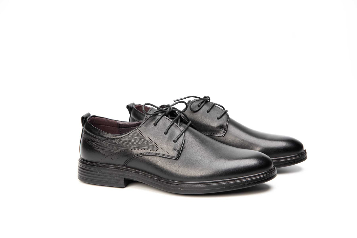 Men's casual shoes, genuine leather, 158, black