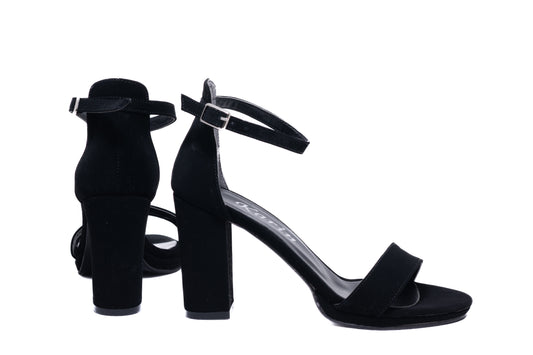 Sandale dama KARIN 6298 negru velur