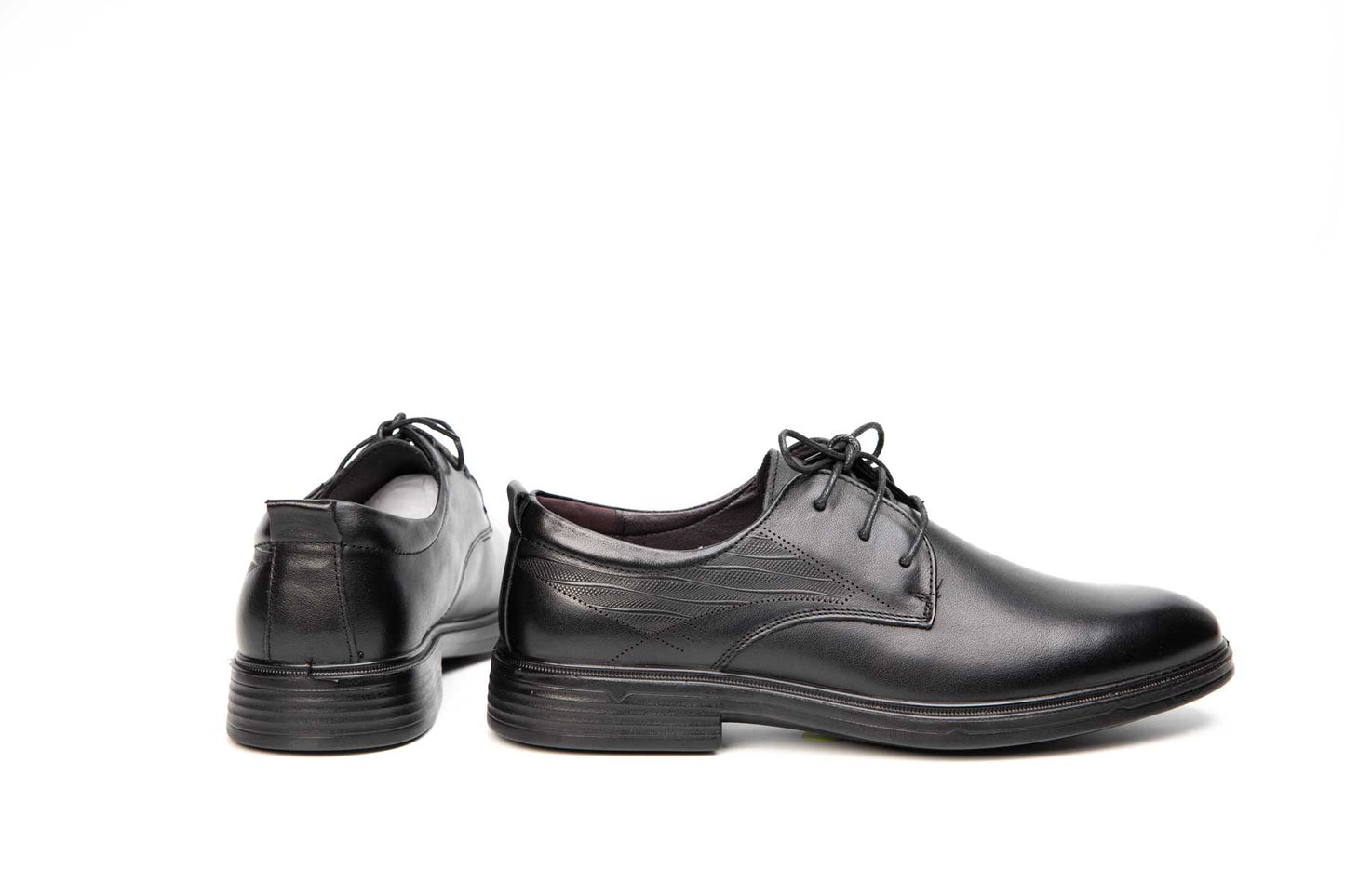 Men's casual shoes, genuine leather, 158, black