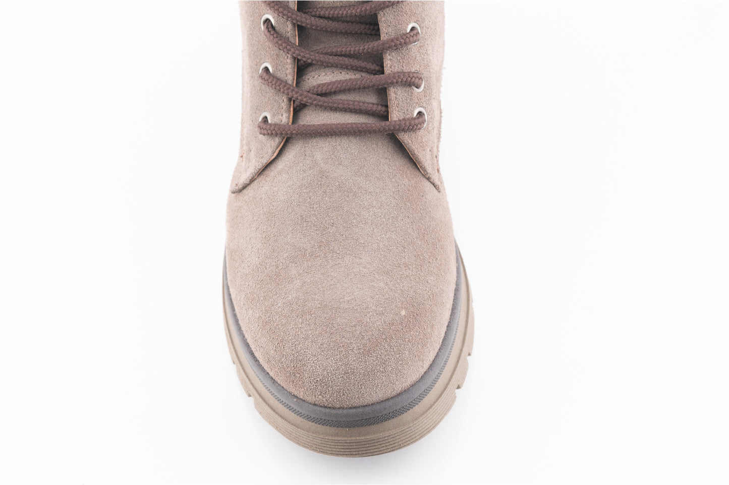 Ghete dama casual piele naturala CATALI 034 vizon velur