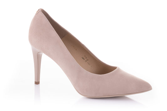 Pantofi dama eleganti piele naturala SALA 1816 ten velur