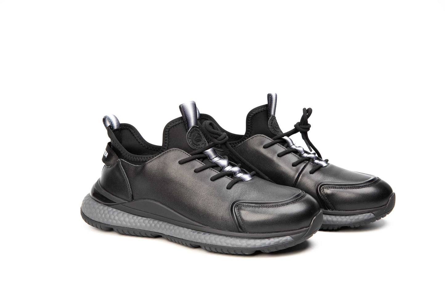 Men's sneakers genuine leather FRANCO GERARDO 33609 black