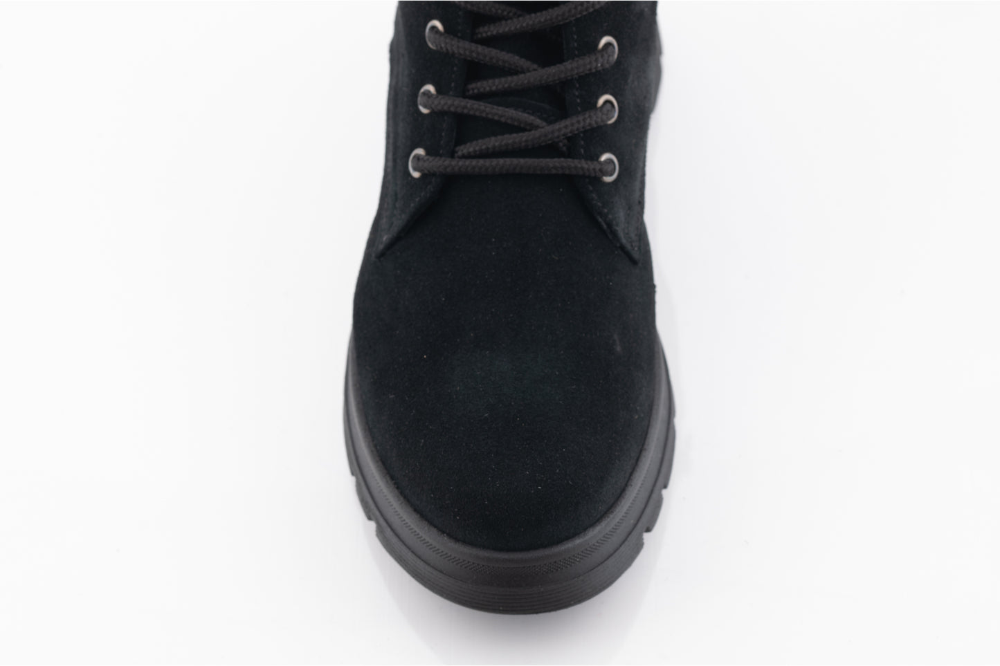 Ghete dama casual piele naturala CATALI 034 negru velur