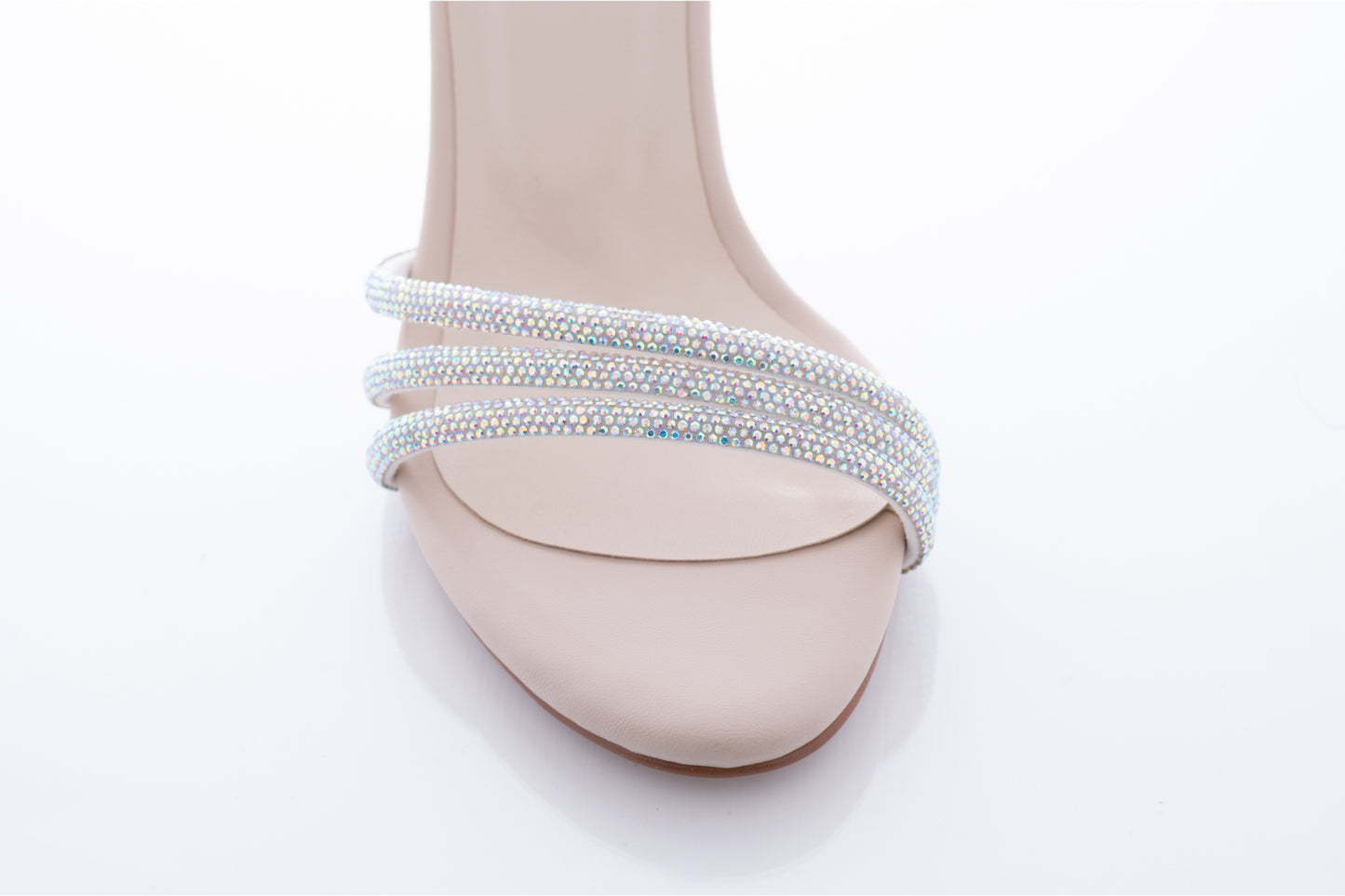 Women's casual sandals made of eco-leather KARIN 503 cream box