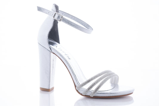 Sandale dama casual piele ecologica KARIN 6700-1 argintiu