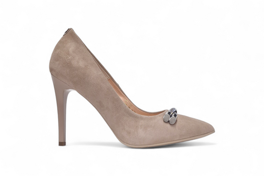 Pantofi dama eleganti piele naturala SALA 20287 ten velur