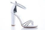 Sandale dama casual piele ecologica 6700-1 argintiu