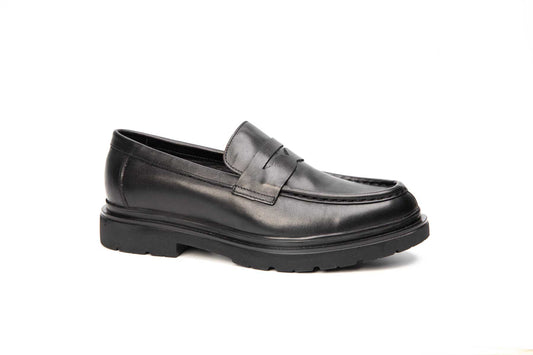 Pantofi barbati casual piele naturala 111 negru box