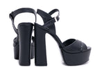 Sandale dama elegante piele ecologica 7171 negru box