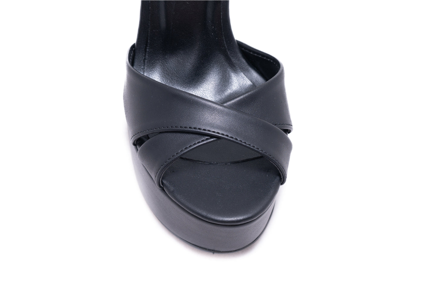 Elegant women's sandals made of eco-leather KARIN 7171 black box