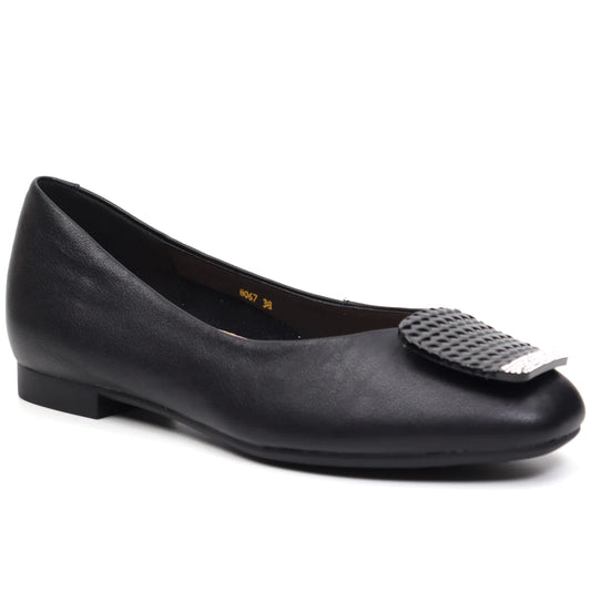 Pantofi dama casual piele naturala FORMAZIONE  8067 negru