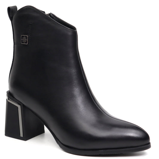 Ghete dama elegante piele naturala JOSE SIMON 3224 negru