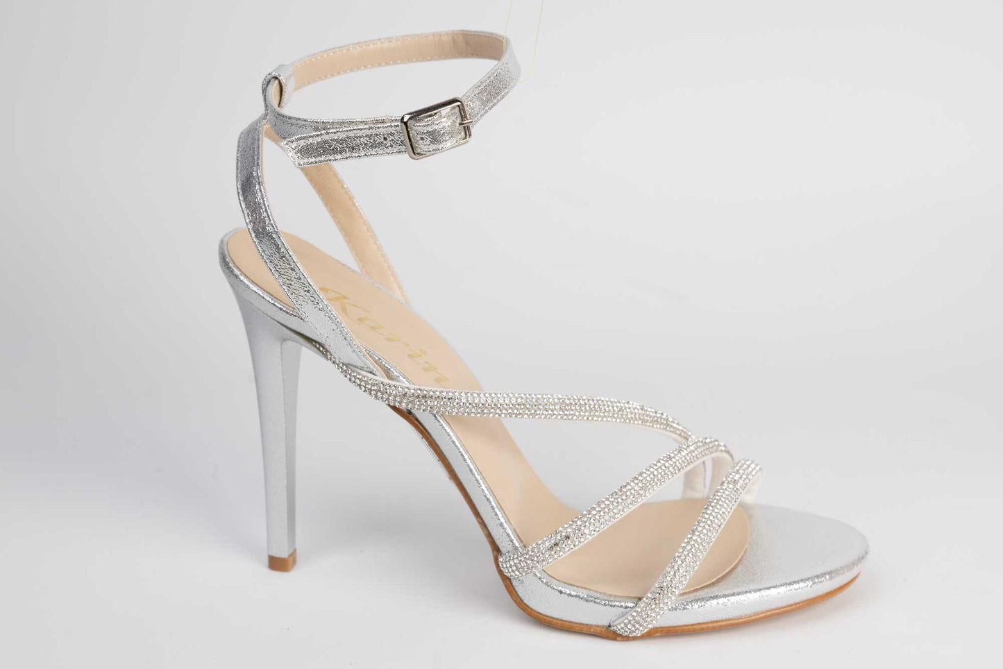 Women's eco-leather sandals KARIN 1998 Silver