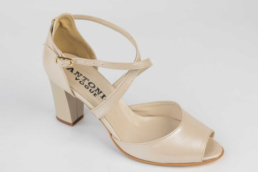 Sandale mireasa piele naturală ANTONIO 33336 BEJ SIDEF