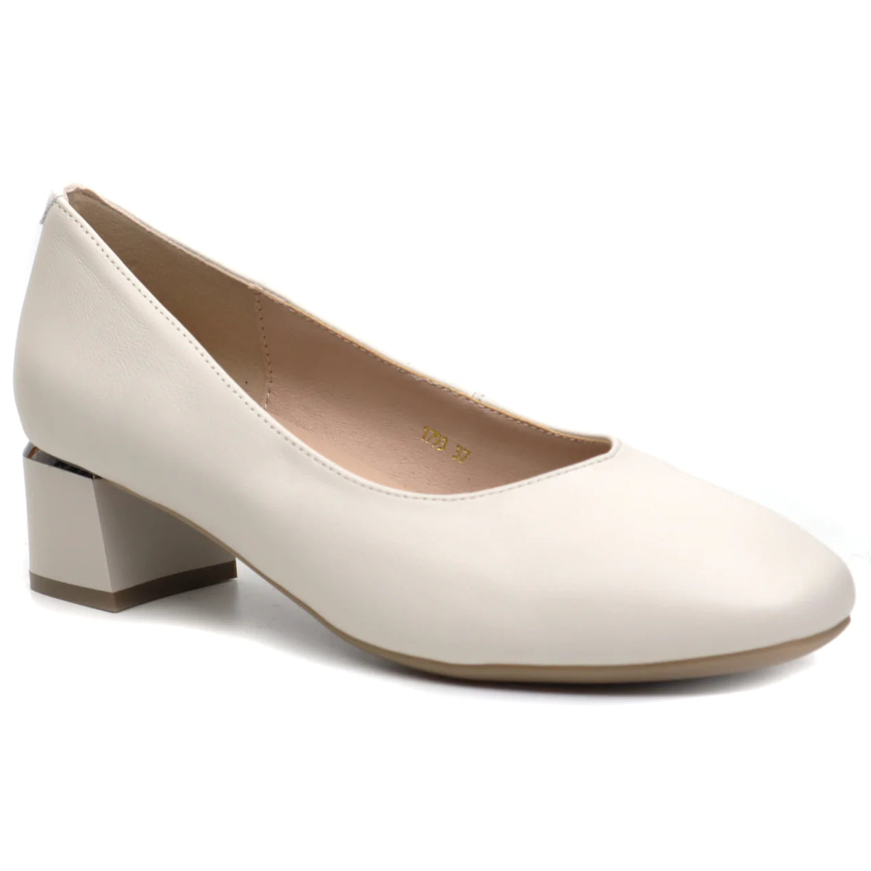 Women's casual shoes made of natural leather FORMAZIONE 1793 cream