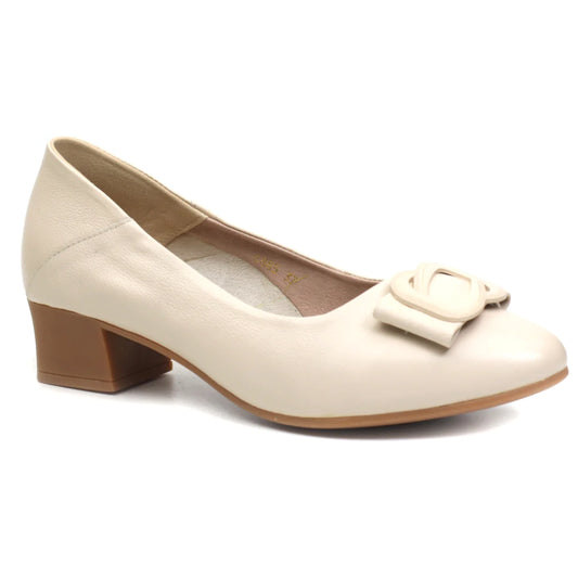 Pantofi dama casual piele naturala FORMAZIONE 9625 crem