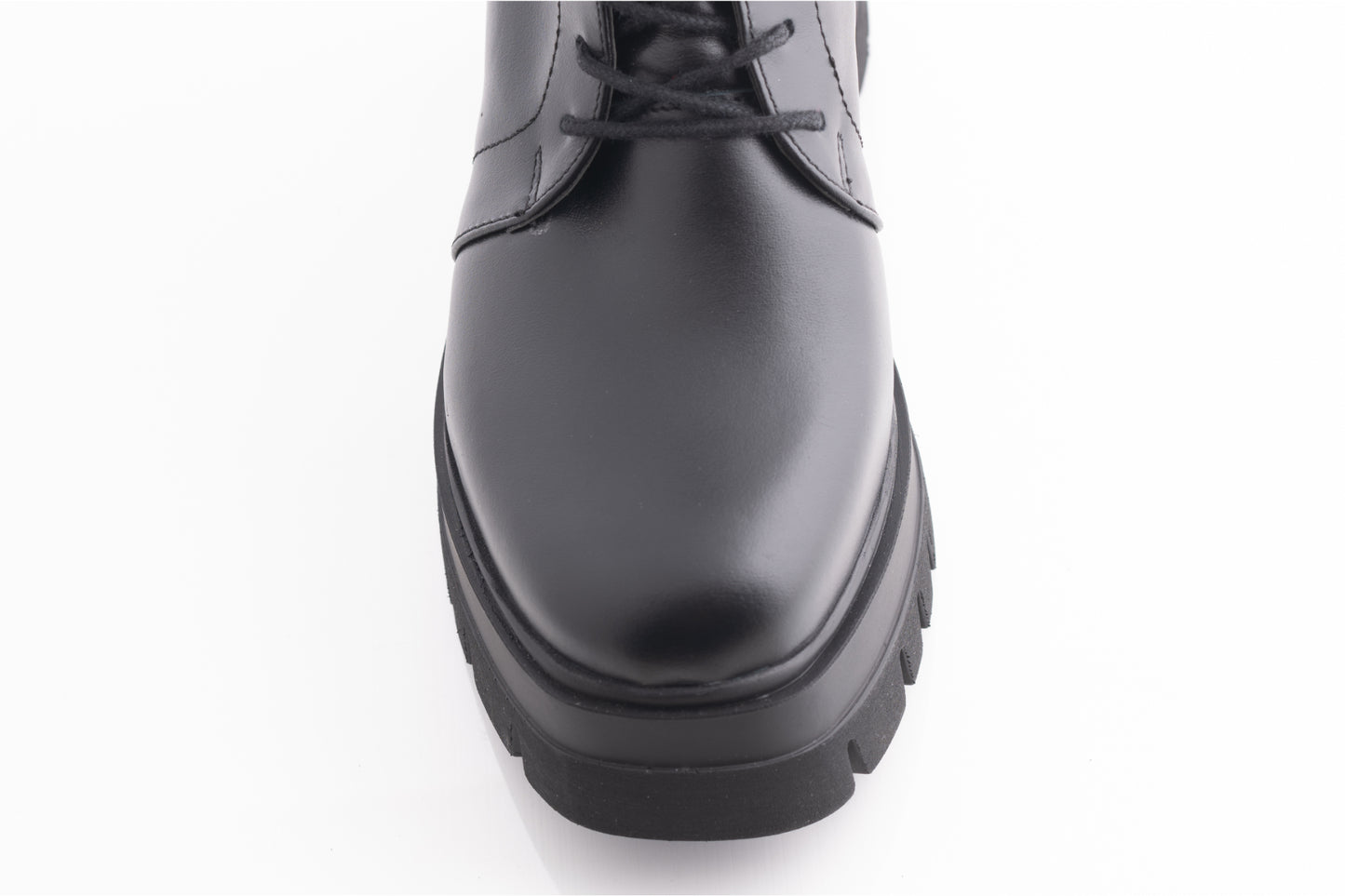 Ghete dama casual piele naturala PERLA 1617 negru box