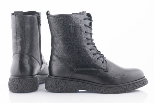 Ghete dama casual piele naturala CATALI 002 negru box