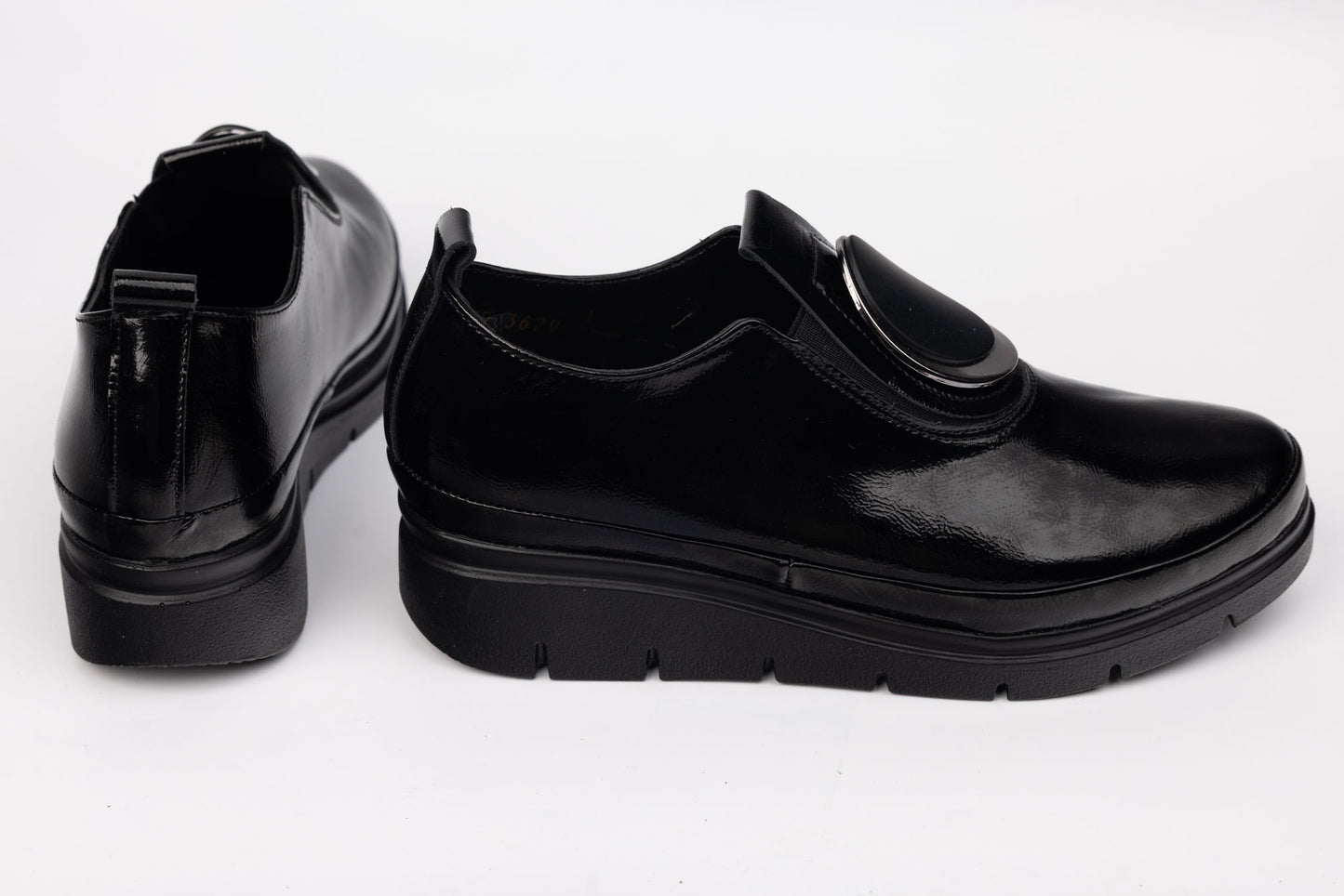 Pantofi dama piele naturală lăcuită PERLA 3629 N lac