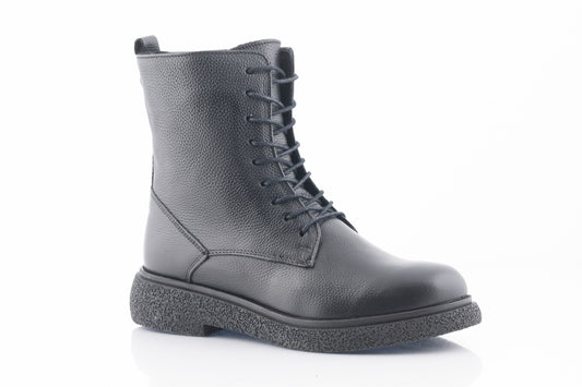 Ghete dama casual piele naturala CATALI 002 negru box