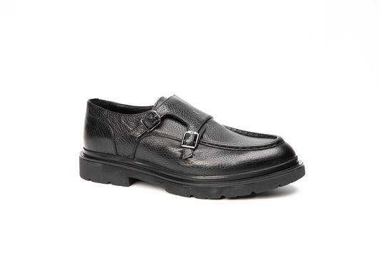 Pantofi barbati casual piele naturala 90 negru box
