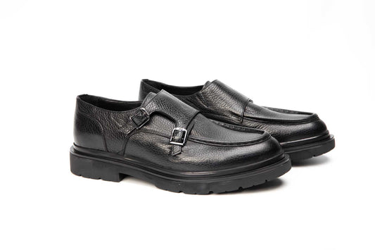 Pantofi barbati casual piele naturala 90 negru box
