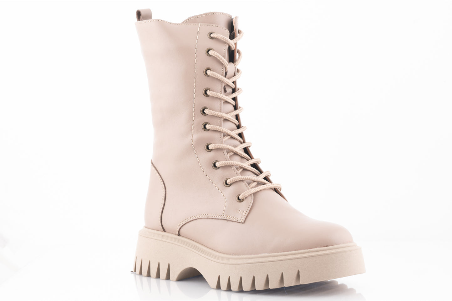 Women's casual boots natural leather CATALI 052 box mink