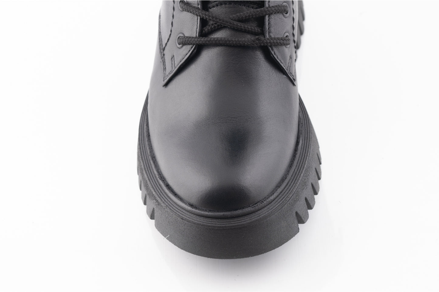 Ghete dama casual piele naturala CATALI 052 negru box