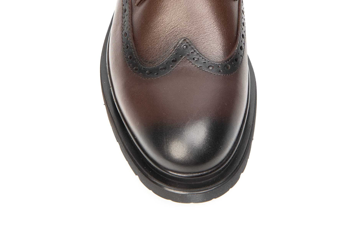 Men's casual shoes, genuine leather, 1009, brown