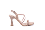 Sandale dama elegante piele ecologica LONDON 371 nude