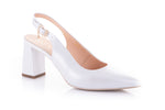 Pantofi dama eleganti piele naturala 20267 alb