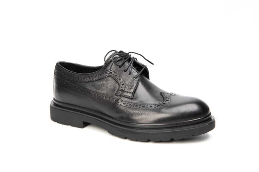 Pantofi barbati casual piele naturala 1009 negru box