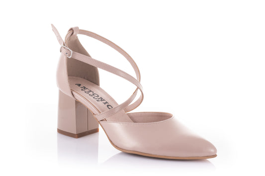 Pantofi dama eleganti piele naturala ANTONIO 7462 capucino