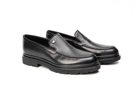 Pantofi barbati casual piele naturala Z01 negru box