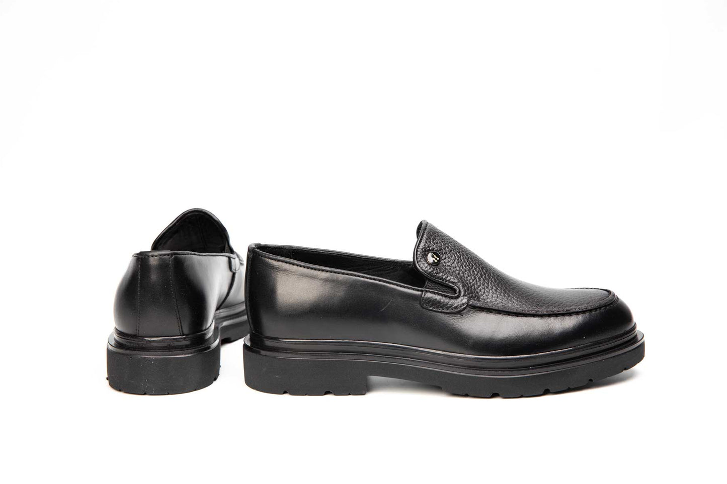 Men's casual shoes natural leather Z01 black box