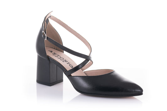 Pantofi dama eleganti piele naturala ANTONIO 7462 negru box